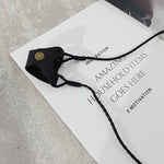 Load image into Gallery viewer, Glasses hanging neck leather clip