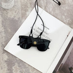 Load image into Gallery viewer, Glasses hanging neck leather clip