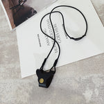 Load image into Gallery viewer, Glasses hanging neck leather clip