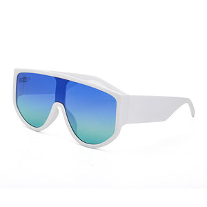 Vintage Oversized One Piece Round Sunglasses.