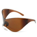 Load image into Gallery viewer, Plastic Super Large Rim Siamese Sports Sunglasses
