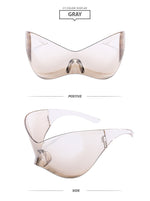 Load image into Gallery viewer, Plastic Super Large Rim Siamese Sports Sunglasses
