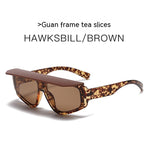 画像をギャラリービューアに読み込む, Fashion Square Brim Sunshade Sunglasses
